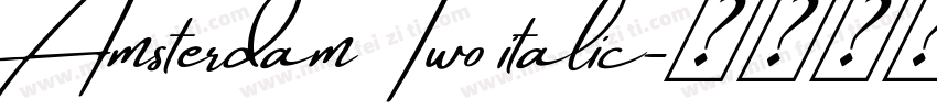 Amsterdam Two italic字体转换